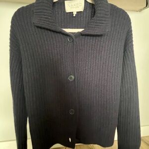 NakedCashmere Women's Navy Cashmere Cardigan